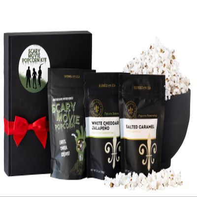 Dell Cove Spices | Scary Movie Popcorn Kit | Zombie Movie Popcorn + Pick Two Gourmet Seasoning Flavors