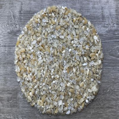 0.5 Pound Natural Semi Tumbled Gemstone Chips, Crushed Mini Crystals, Undrilled Crystal Chips (Yellow Calcite)