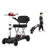 Mobility Scooters for Adults,Foldable Travel Mobility Scooter,Folding Electric Powered Scooter for Senior 15 Miles Long Travel Range, All Terrain Motorized Scooter 4-Wheel Scooter Wheelchair (Red) view 1