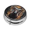IYOVI ram with Huge Horns Printed Pill Box/Pill Case Portable Square Pill Box, Pill Case for Purse Pill Box Travel, 2.2x1.6in view 2