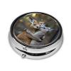 IYOVI Kangaroo Printed Pill Box/Pill Case Portable Square Pill Box, Pill Case for Purse Pill Box Travel, 2.2x1.6in view 2