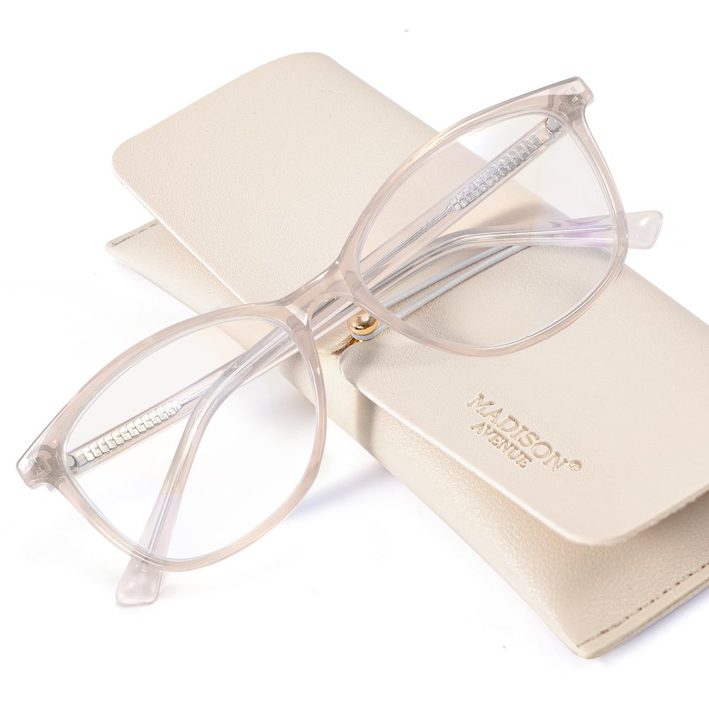 Madison Avenue TR90 Blue Light Blocking Computer Glasses Women Nude Pink