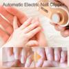 2 In 1 Electric Polishing Automatic Nail Clippers, Automatic Electric Nail Clipper, Nail Trimmer with Light & Nail Scraps Storage, for Children, Adults, and Elderly (2pcs-4) view 2