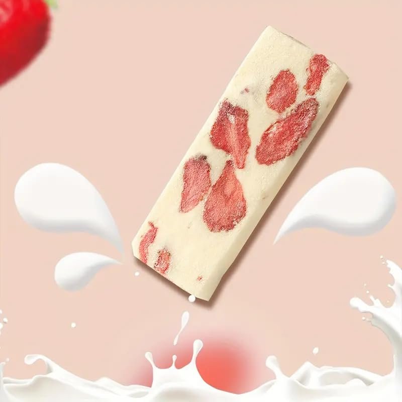 Milky Strawberry Gummy, 150g/5.29oz/pack, Afternoon Tea Essential Snacks Delicious Snacks Pastry Milk Snacks Shipping from California, U.S.