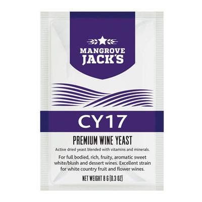 10x Mangrove Jack's Wine Yeast - CY17 8g