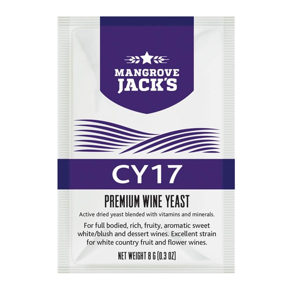 10x Mangrove Jack's Wine Yeast - CY17 8g