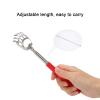 Back Massage Scratcher, Telescopic Back Scratcher, Stainless Steel Extendable Back Scratcher Massager for Household (Red) view 4