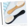 COOLHIYA 2pcs Hair Brush for Boy Girl Newborn Boy Girl Cradle Cap Brush Soft Bristle Wood Material Grooming view 3