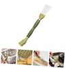 MOBUTOFU Multifunctional Shovel Brush Double-Ended Kitchen Brush Pan Cleaner Shower Scrubber Non-Slip Grip Stove Removal Tool Cleaning view 3