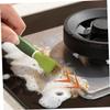 MOBUTOFU Multifunctional Shovel Brush Double-Ended Kitchen Brush Pan Cleaner Shower Scrubber Non-Slip Grip Stove Removal Tool Cleaning view 4
