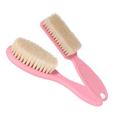 COOLHIYA 2pcs Bath Brush Scalp Massager Hair Brush Detangler for Newborn Boys and Girls Bathing Essentials