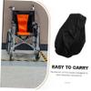NOLITOY Wheelchair Protective Sleeve Wheelchair Cover Elderly Scooter Cover Outdoor Use Polyester Material Dustproof view 2