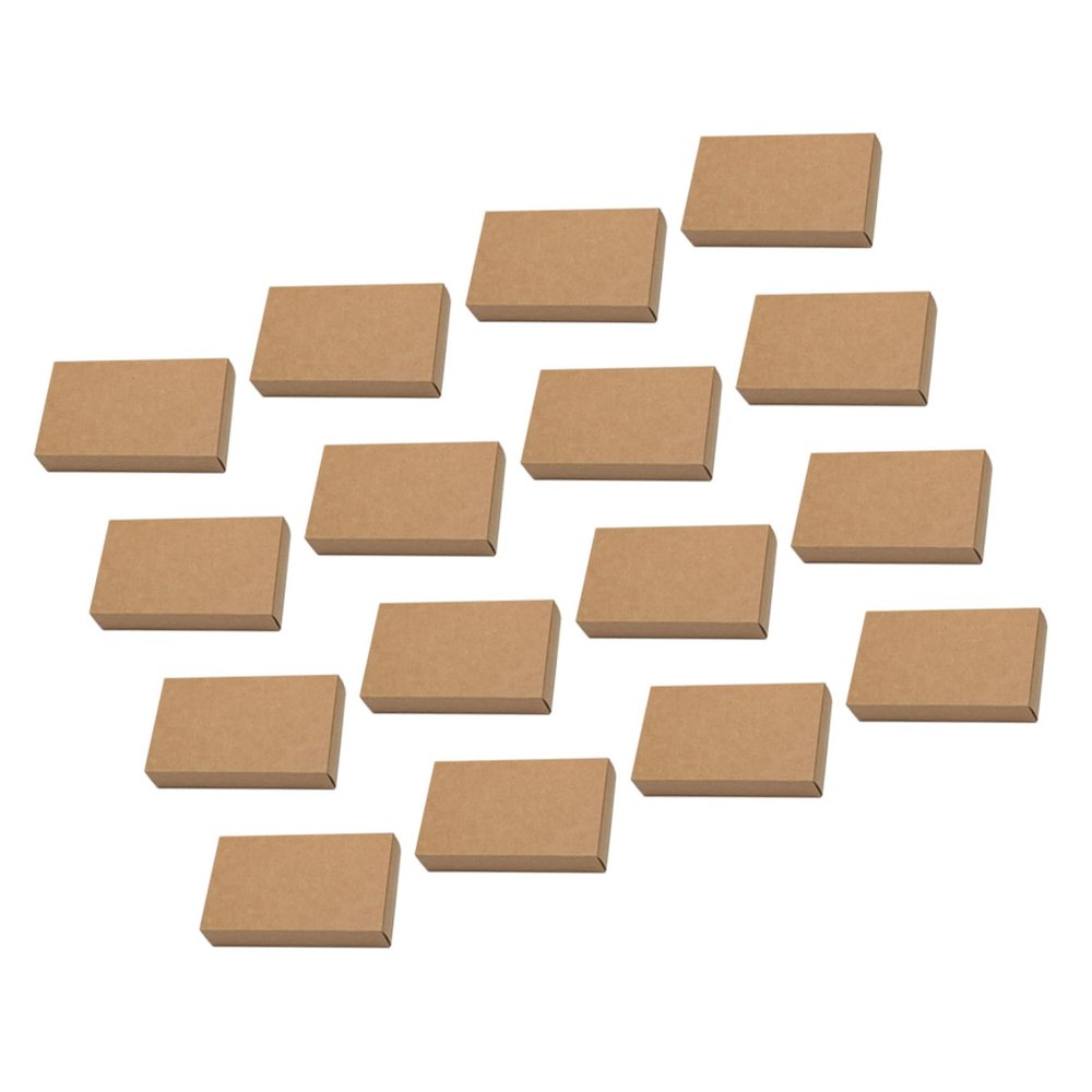 Ipetboom 20pcs Kraft Paper Packaging Boxes Small Cardboard Boxes Lids for Birthday Party Favors