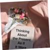 TOBBOMEY 100pcs Flower Wrapping Paper Cellophane Wrapping Paper Flower Packaging Opp Material Easy to Use view 3