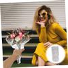 TOBBOMEY 100pcs Flower Wrapping Paper Cellophane Wrapping Paper Flower Packaging Opp Material Easy to Use view 4