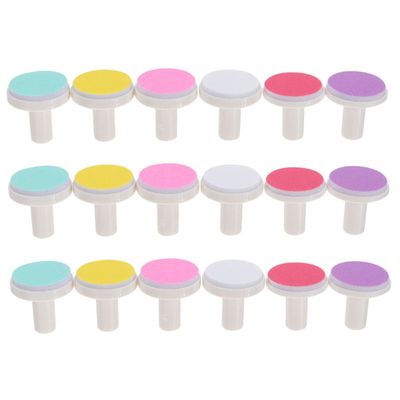 COOLHIYA 18pcs Nail Care Grinding Heads Set Nail Trimmer Pads for Safe and Lightweight Portable Design for Newborns