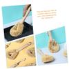 KOMBIUDA 2pcs Kitchen Cleaning Brush Handle Scrub Brush and Dish Scraper for Pots Pans Bowls and Water Bottles Natural Bristle Design for Efficient Grease and Grime Removal view 2