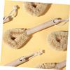 KOMBIUDA 2pcs Kitchen Cleaning Brush Handle Scrub Brush and Dish Scraper for Pots Pans Bowls and Water Bottles Natural Bristle Design for Efficient Grease and Grime Removal view 4