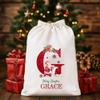 Noni Custom Santa Sacks Glitter, Name Christmas Santa Bags for daughter, Personalized Christmas Sacks For Son, Christmas Bag Gifts Initials From Santa To Son and Daughter Cute, Burlap Santa Sack 1 view 2