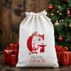 Noni Custom Santa Sacks Glitter, Name Christmas Santa Bags for daughter, Personalized Christmas Sacks For Son, Christmas Bag Gifts Initials From Santa To Son and Daughter Cute, Burlap Santa Sack 1 view 4