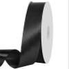 1 inch Black Ribbon,100 Yards 1 inch Black Satin Ribbon Solid Fabric Ribbon for Gift Wrapping Floral Bouquets Wedding Home Party Decoration view 1
