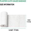 5PCS 4" x 180" (5yd) Plaster Gauze Bandage for Hobby Craft, Masks, Scenery, Belly Cast - Gauze Bandage Roll view 2