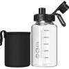 BNCWCQZ Glass Shaker Bottle,22oz BPA-Free Odorless Shaker Bottle with 304 Stainless Steel Ball and Removable Cleaning Brush for Fitness Protein Mixes(1Pack) view 1