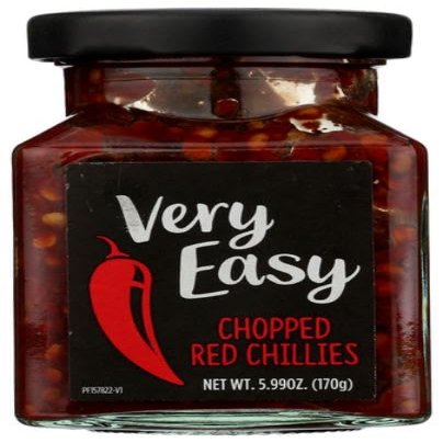 Very Easy Chopped Red Chillies, Vegan & Vegetarian Friendly, Gluten Free, 5.99 Ounce (Pack of 6)
