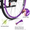 24in Non-Slip Wheelchair Push Rim Covers - Wear-Resistant Hand Push Covers for Rear Wheel - 1 Pair of Protective Accessory by Wheelchair Cover view 3