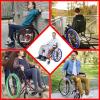 24in Non-Slip Wheelchair Push Rim Covers - Wear-Resistant Hand Push Covers for Rear Wheel - 1 Pair of Protective Accessory by Wheelchair Cover view 4