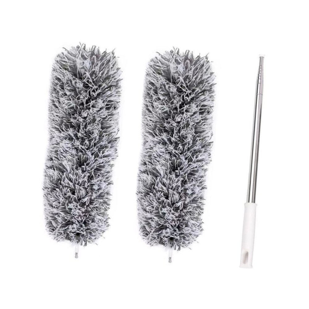 Anneome Telescopic Duster Pole Extendable Microfiber Cleaning Tool for Home Car Furniture Versatile Reach Washable Dust Collector for Ceilings Walls Sofas More