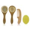 Newborn Brush Silicone Hair Brush Comb Set Hair Comb For Baby Scalp Massage Bath Brushes Travel Gear view 1