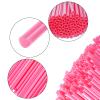 100pcs Heart Disposable Drinking Straws for Wedding Birthday Valentine's Mother's Day Fun Pink Straws Plastic for Cocktails, Coffee, Juice, Water, Iced Tea and More(Pink) view 2