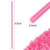 100pcs Heart Disposable Drinking Straws for Wedding Birthday Valentine's Mother's Day Fun Pink Straws Plastic for Cocktails, Coffee, Juice, Water, Iced Tea and More(Pink) view 3