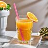 100pcs Heart Disposable Drinking Straws for Wedding Birthday Valentine's Mother's Day Fun Pink Straws Plastic for Cocktails, Coffee, Juice, Water, Iced Tea and More(Pink) view 4