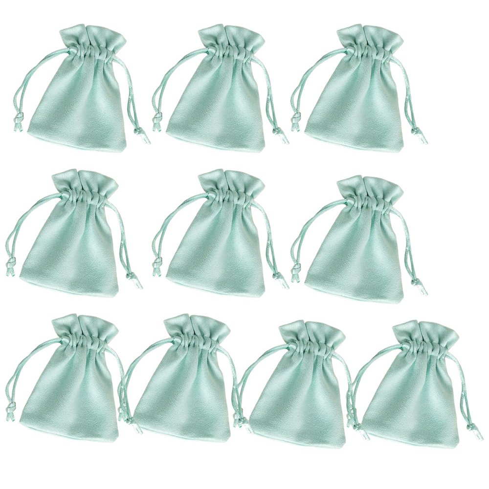 BFLCTTBD 10 Pcs Green Velvet Jewelry Pouches Velvet Gift Bags with Drawstrings Wedding Favor Bags Gift Bags for Earrings Candy