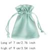 BFLCTTBD 10 Pcs Green Velvet Jewelry Pouches Velvet Gift Bags with Drawstrings Wedding Favor Bags Gift Bags for Earrings Candy view 2
