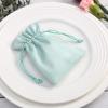 BFLCTTBD 10 Pcs Green Velvet Jewelry Pouches Velvet Gift Bags with Drawstrings Wedding Favor Bags Gift Bags for Earrings Candy view 4