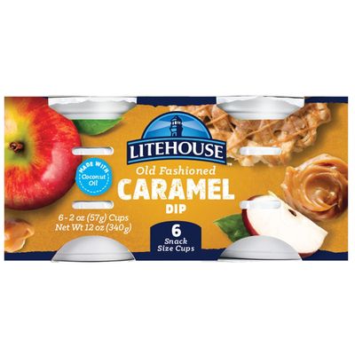 Old-Fashioned Caramel Dip - Caramel Dipping Cups, Caramel Snack Dip, Caramel Apple Dip, Gluten-Free, Vegetarian, Made with Real Butter & Coconut Oil - 6 Pack of 2 Oz Single Cups