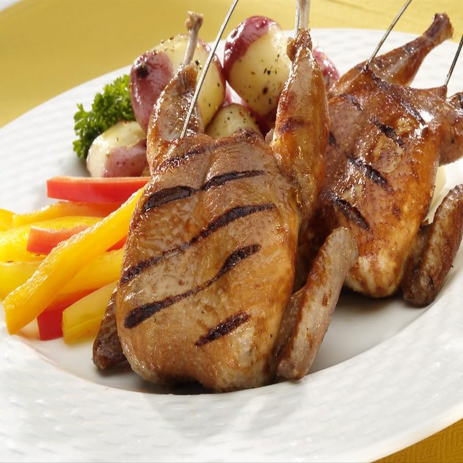 Manchester Farms All Natural Semi-Boneless Quail, 3 oz Avg Each, 24 Count, Frozen, Certified Humane
