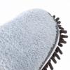 WHAMVOX 2pairs Fuzzy Slippers for Women Men Washable Mop Slippers Hair Sweeping Reusable Shoes view 3