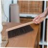 MOBUTOFU Wooden Handheld Brush Soft Bristles for Cleaning of Furniture Beds and Car Interiors Lightweight Portable Design Ergonomic Wooden Handle view 2