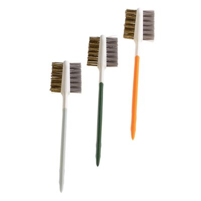 JEWEDECO 3pcs Kitchen Cleaning Brush Double-Ended Gas Stove Cleaner Stovetop Brush for Induction Cooktops