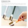 JEWEDECO 3pcs Kitchen Cleaning Brush Double-Ended Gas Stove Cleaner Stovetop Brush for Induction Cooktops view 2