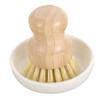 ABOOFAN Bamboo Pot Brush with Ceramic Base for Kitchen Cleaning Eco-Friendly Scrubber for Dishes Pots and Utensils Lightweight and Comfortable Grip for Scrubbing view 1