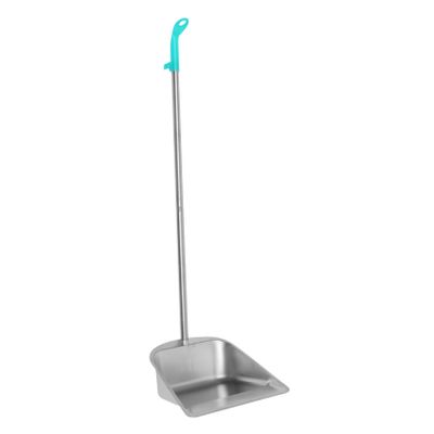 PRETYZOOM Sturdy Black Dustpan Broom Set Wide Dustpan Long Handle for Home and Office
