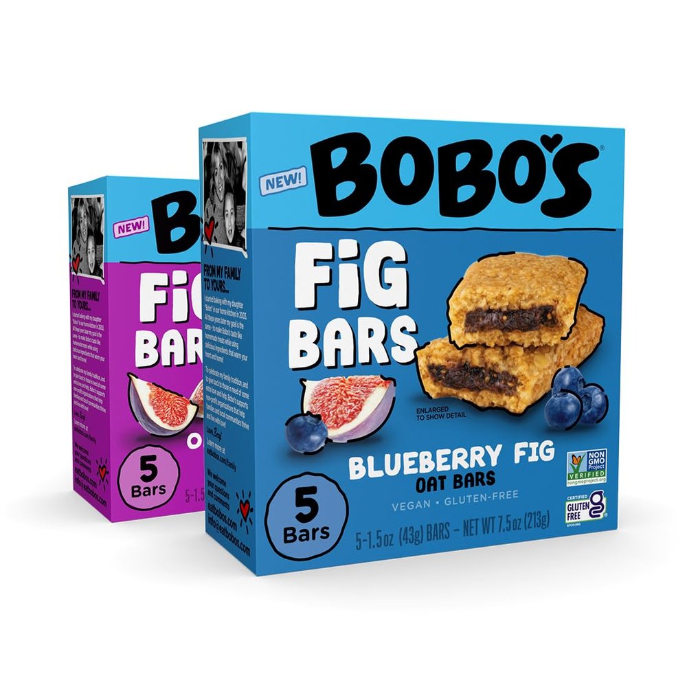 Bobo's Fig Bar (20, Variety Pack), Soft Baked, Non-GMO, Vegan, Snack Bar, Gluten Free