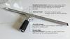 18-Inch Heavy-Duty Window Squeegee with Rubber Blade, Ideal 15 Degree Angle view 2