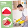 BUTIFULSIC 4pcs Cartoon Kitchen Scrub Sponge Fruit-Shaped Dish Cleaning Sponges for Effortless Washing Safe for Cookware for Dishes and Countertops view 3