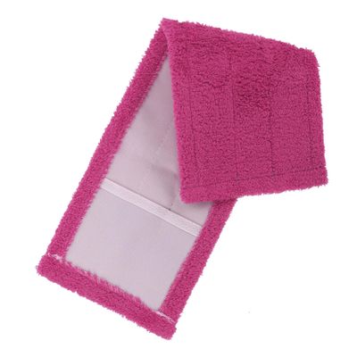 GOOHOCHY Microfiber Mop Refill Pad Coral Replacement for Household Cleaning Hard Easy to Install Machine Washable for Home and Commercial Use Red